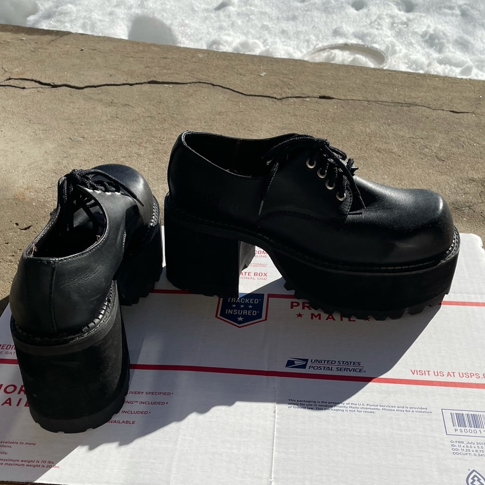 Rare Vintage 90s Bed Stu Chunky Platform Oxfords